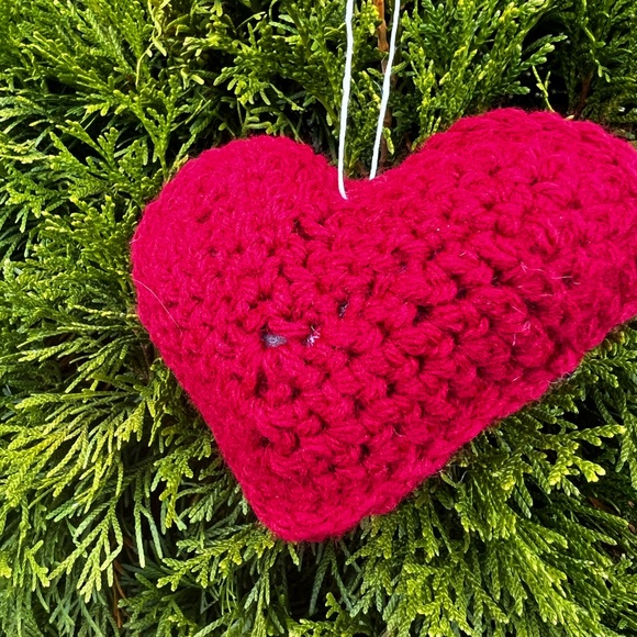 Hand Crocheted Heart Christmas Ornaments! - Picture 9 of 10